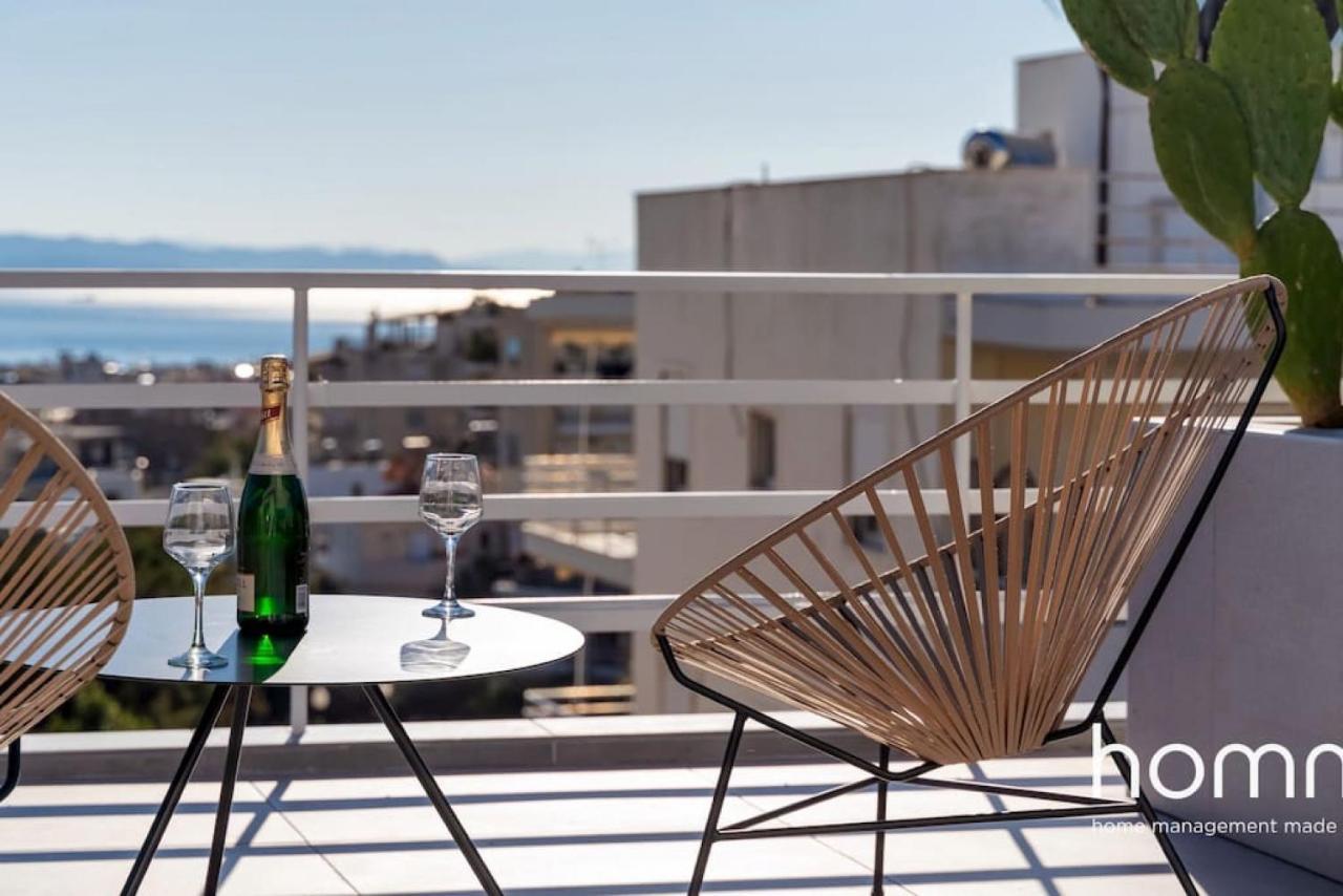 Brand New Homm Penthouse In Ano Glyfada, Dilou Apartman Athén Kültér fotó